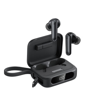 Soundcore P41i case charging graphic demonstrates on-the-go power for phones