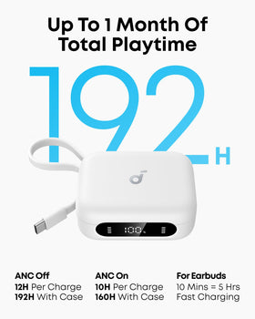 Soundcore P41i built-in Lightning adapter for iPhone charging