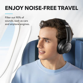 Soundcore Q20i side profile highlighting foldable hinges and portability