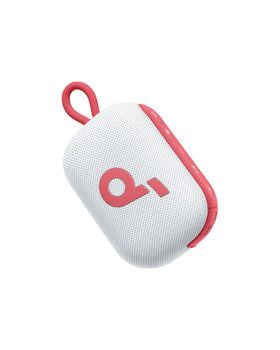 soundcore front view showing speaker and logo with durable waterproof benefit