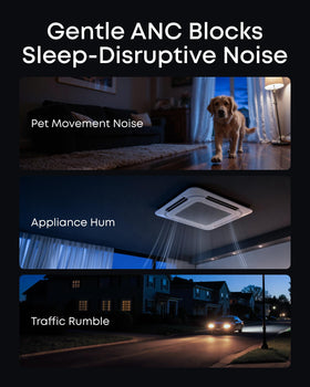 Soundcore Sleep A30 designed for side sleepers with soft silicone and slim profile