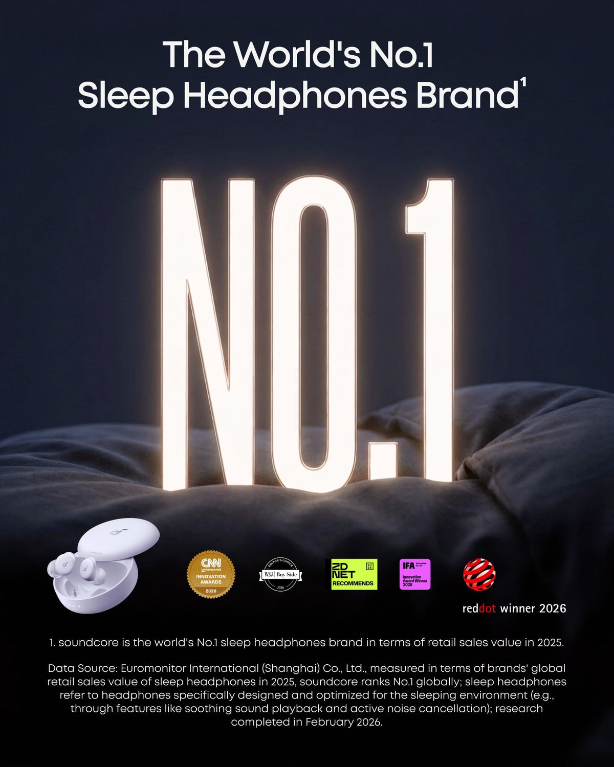 Soundcore Sleep A30 Special right earbud passive isolation boosts sleep comfort
