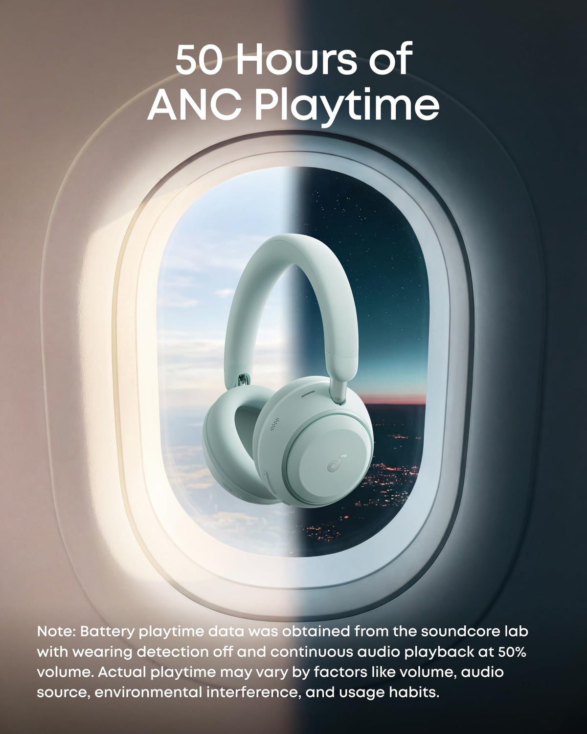 Soundcore Space 2 battery indicator signaling long listening ahead