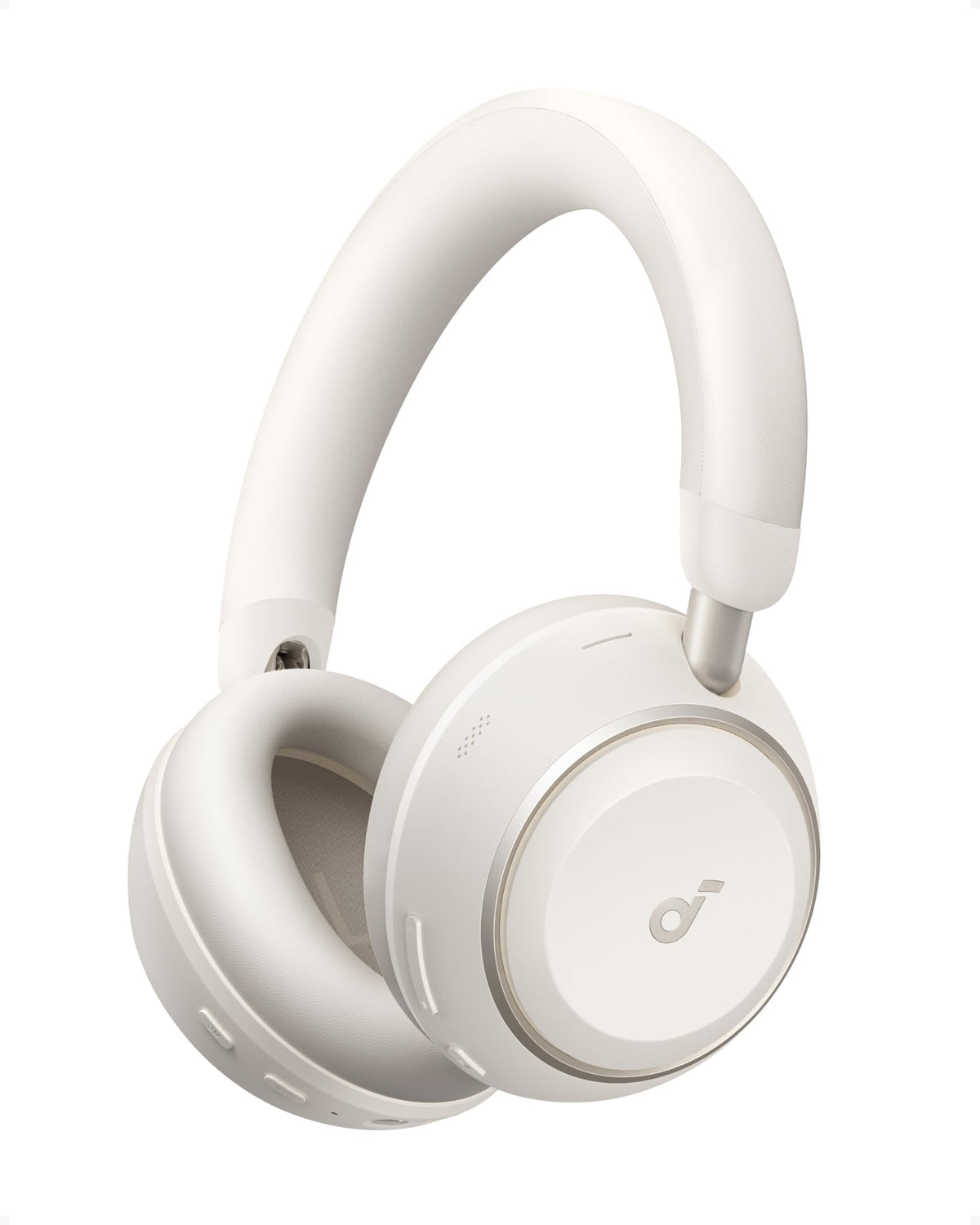 Soundcore Space 2 headphones on ears for comfortable all-day listening.