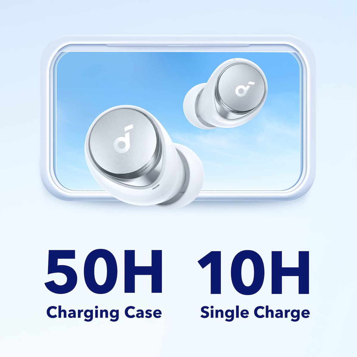 Space A40 charging case with status light for on-the-go charging