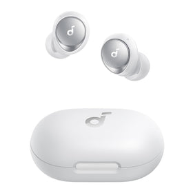 Soundcore Space A40 earbuds close-up showing lightweight ergonomic design for daily comfort