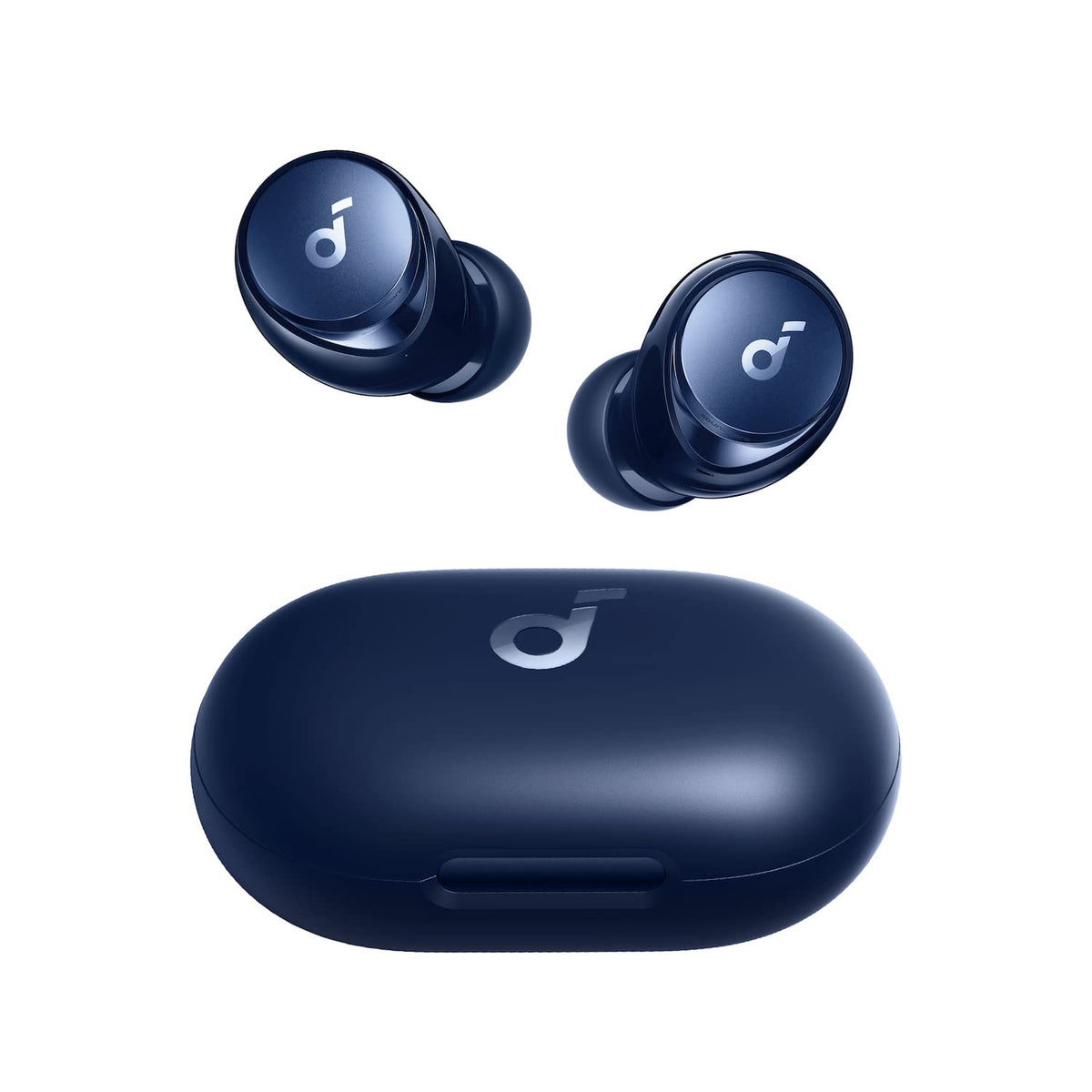 Soundcore Space A40 front view showing compact case and quick access benefit