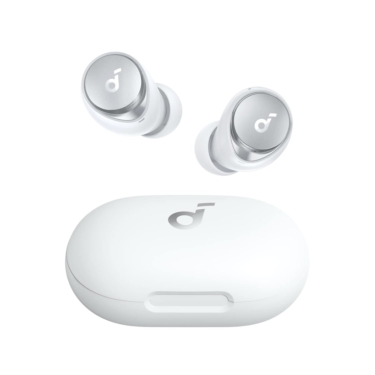 Soundcore Space A40 front packaging showing renewed product benefits