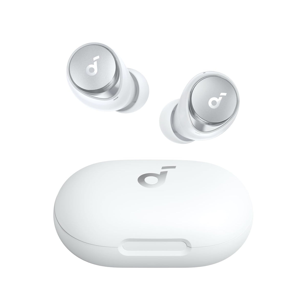 Graphic illustrating Space A40 noise cancellation up to 98% for focus