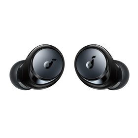 Soundcore Space A40 size comparison in hand showing compactness and easy carry