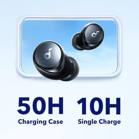 Soundcore Space A40 texture detail on case for premium tactile finish