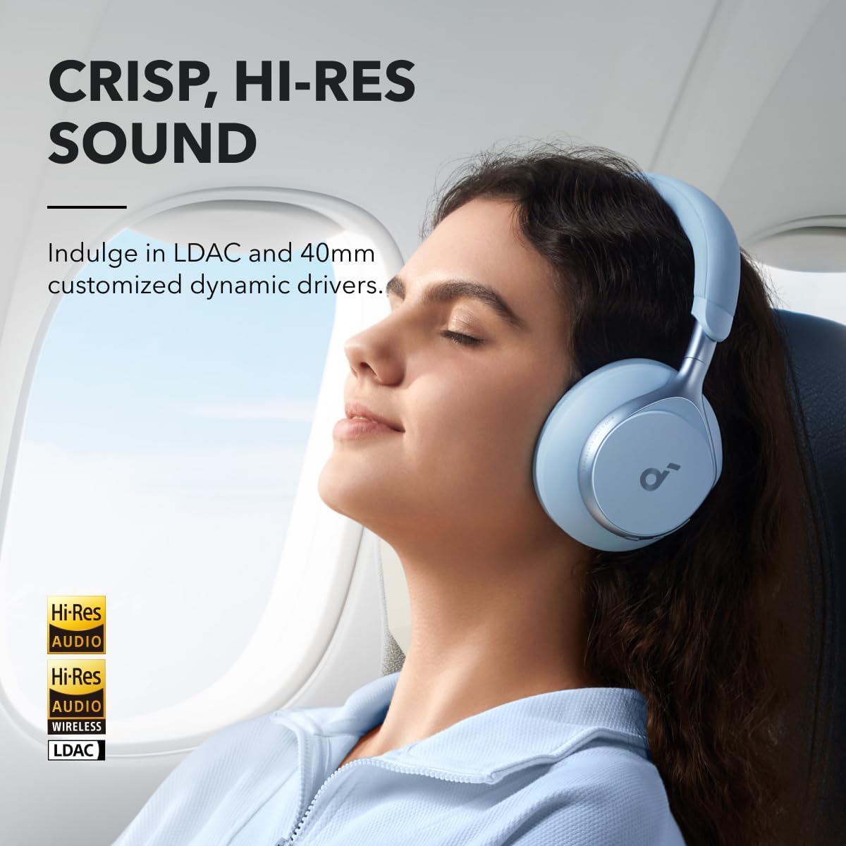 Soundcore Space One LDAC hi-res audio for detail-rich wireless listening
