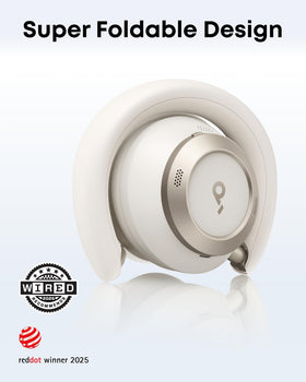 Soundcore Space One Pro worn with all-day comfort on the ears