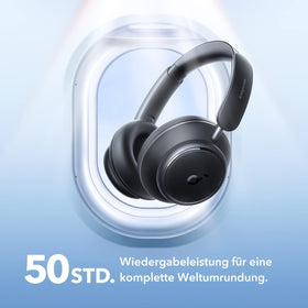 Space Q45 40mm silk-ceramic drivers deliver rich bass and clear highs.