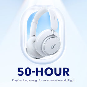 Soundcore Space Q45 enables clear calls with the built-in microphone.