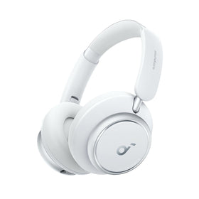 Soundcore Space Q45 headphones front view for immersive sound and all-day comfort.