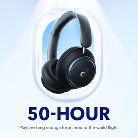 Soundcore Space Q45 long battery life up to 50 hours with ANC.