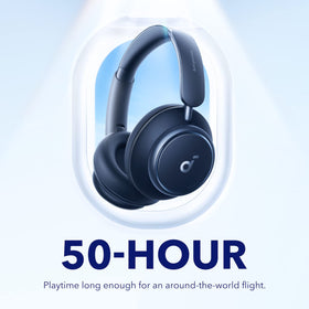 Soundcore Space Q45 quick-charge feature delivers hours of listening from 5 minutes.