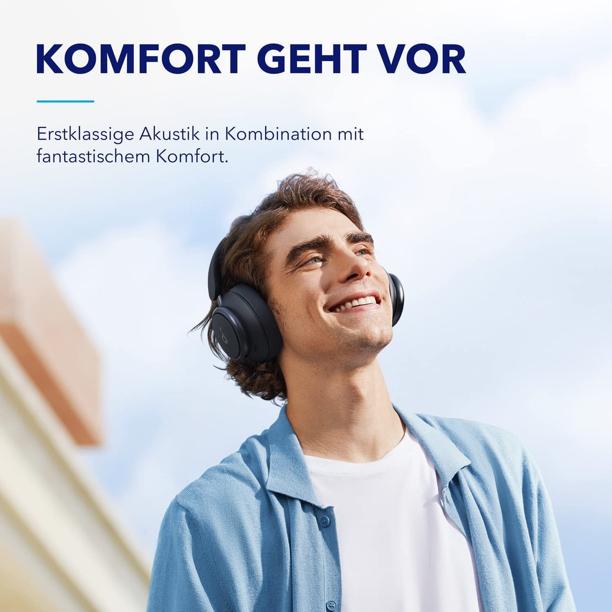 Renewed Space Q45 headphones with reliable quality and comfortable fit.