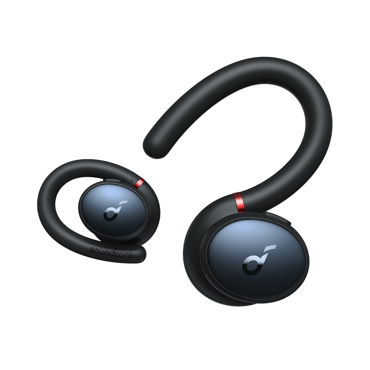 Soundcore Sport X10 earphones worn securely during a workout