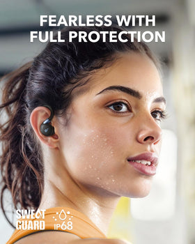 Soundcore Sport X20 delivers up to 48-hour playtime with charging case.