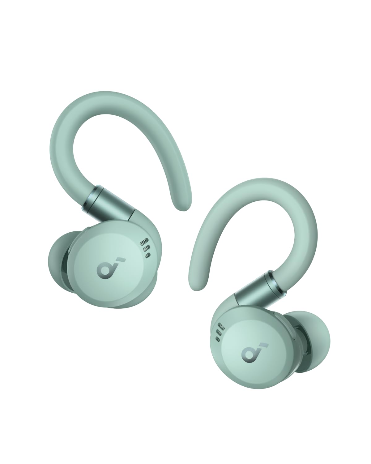 Soundcore Sport X20 with adjustable ear hooks for a secure gym fit.