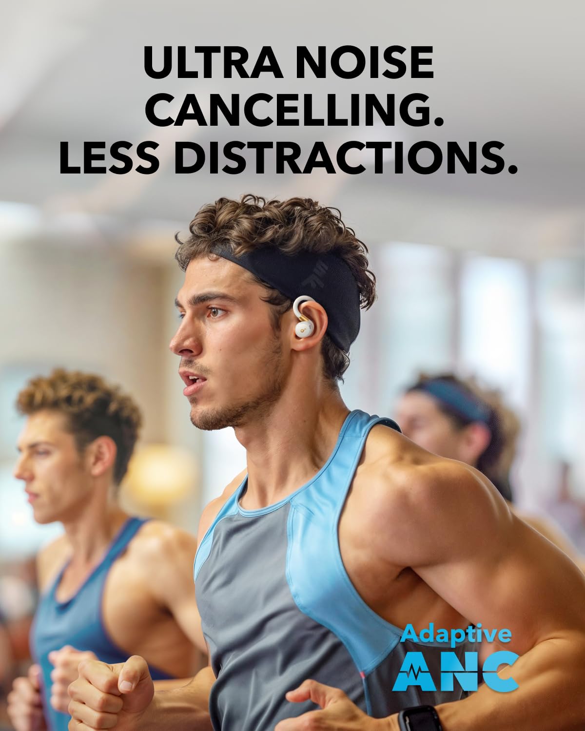 Soundcore Sport X20 earbuds with noise cancelling for focused training.