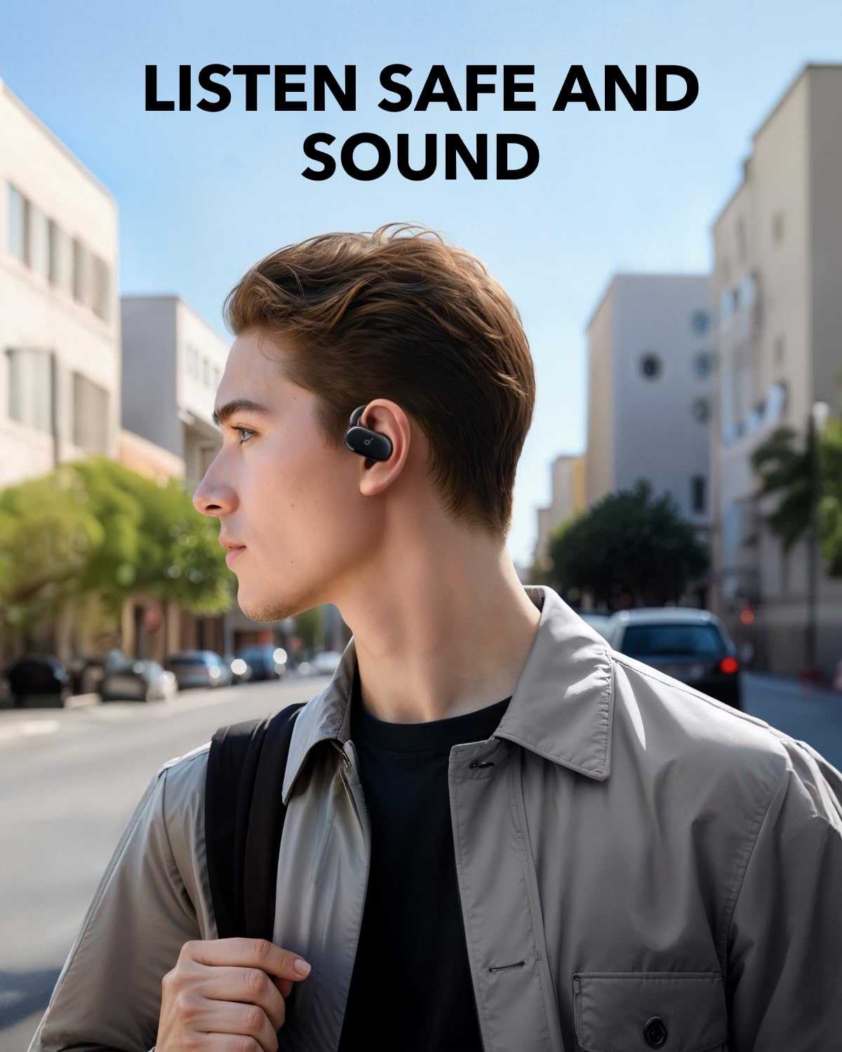 Soundcore V20i four-mic system boosts call clarity in busy environments.