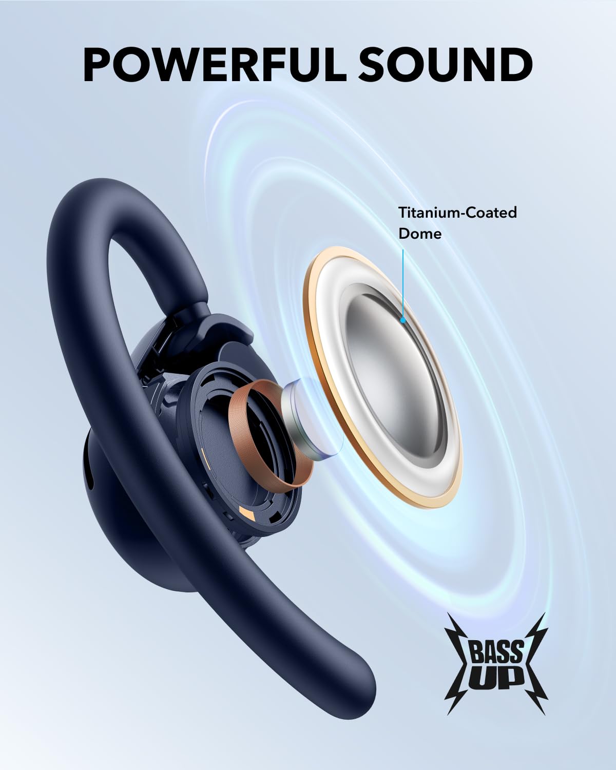 Soundcore V20i IP55 rating for splash and dust resistance during outdoor use