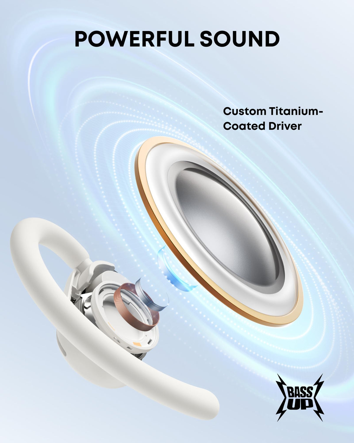Soundcore V20i customizable lights active and synced to music