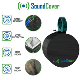 SoundCover drainage eyelets at base prevent water pooling