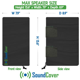 SoundCover UV coating close-up shows UV50+ protection for outdoor speakers