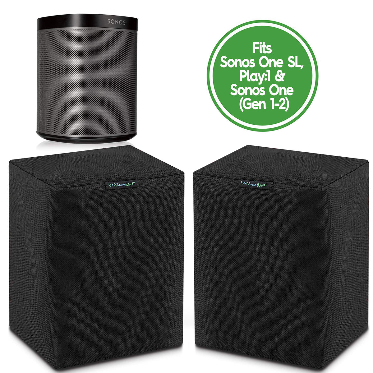 SoundCover two-pack close-up of rugged 600D fabric texture