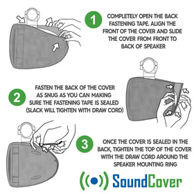 SoundCover universal-fit design for wakeboard towers, ATVs, and Jeeps
