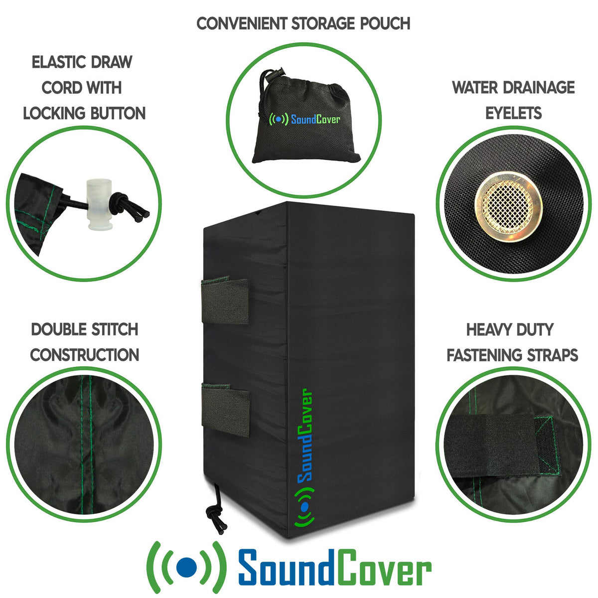 SoundCover waterproof test image demonstrates water resistance in rain