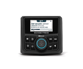 SoundExtreme gauge-style marine radio front panel for on-water control.