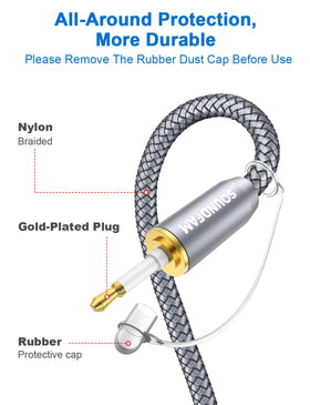 SOUNDFAM braided sheath texture demonstrating flexibility and durable protection
