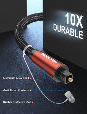 Soundfam flexible optical cable shown in tight backstage setup