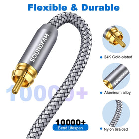 SOUNDFAM grip-molded connectors ensure a stable connection.