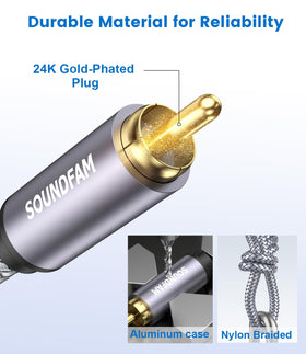 SOUNDFAM split-tip pin detail improving contact reliability