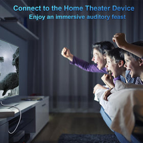 SOUNDFAM Universal compatibility with HDTVs, Blu-ray players, and receivers.
