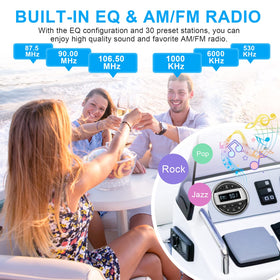 SOUNDKITS marine radio AM/FM tuner with presets for quick access