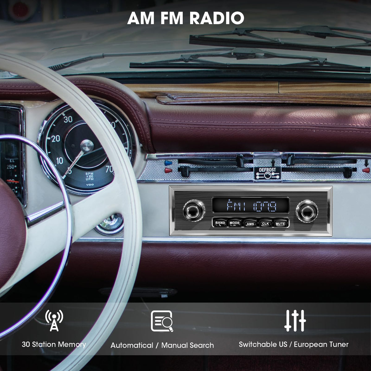 SOUNDKITS radio knob-buttons feature tactile controls for effortless tuning.