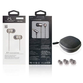 SoundMAGIC earbuds worn commuting demonstrating comfort and noise isolation benefit