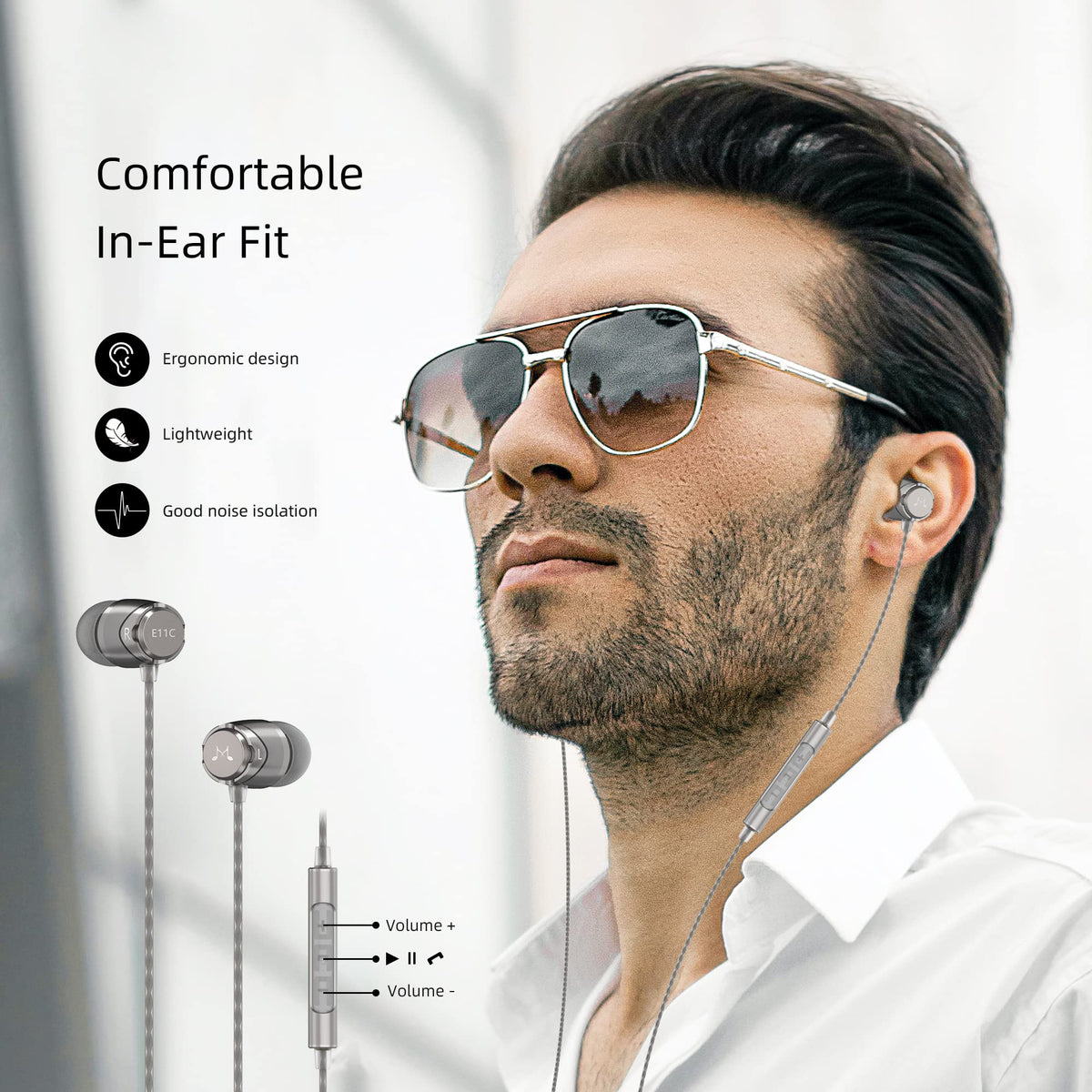 SoundMAGIC accessories and case layout demonstrating portability and protection