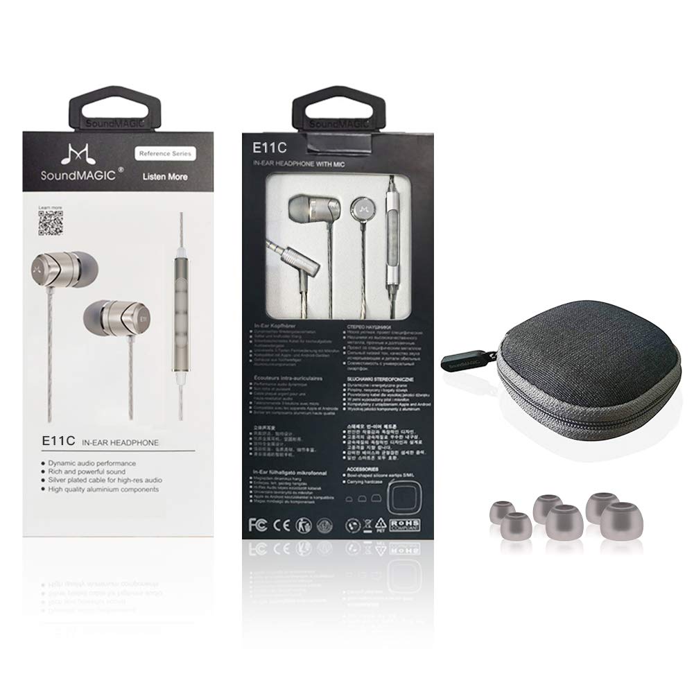 SoundMAGIC earbuds in commuter setting showing noise isolation benefit in transit