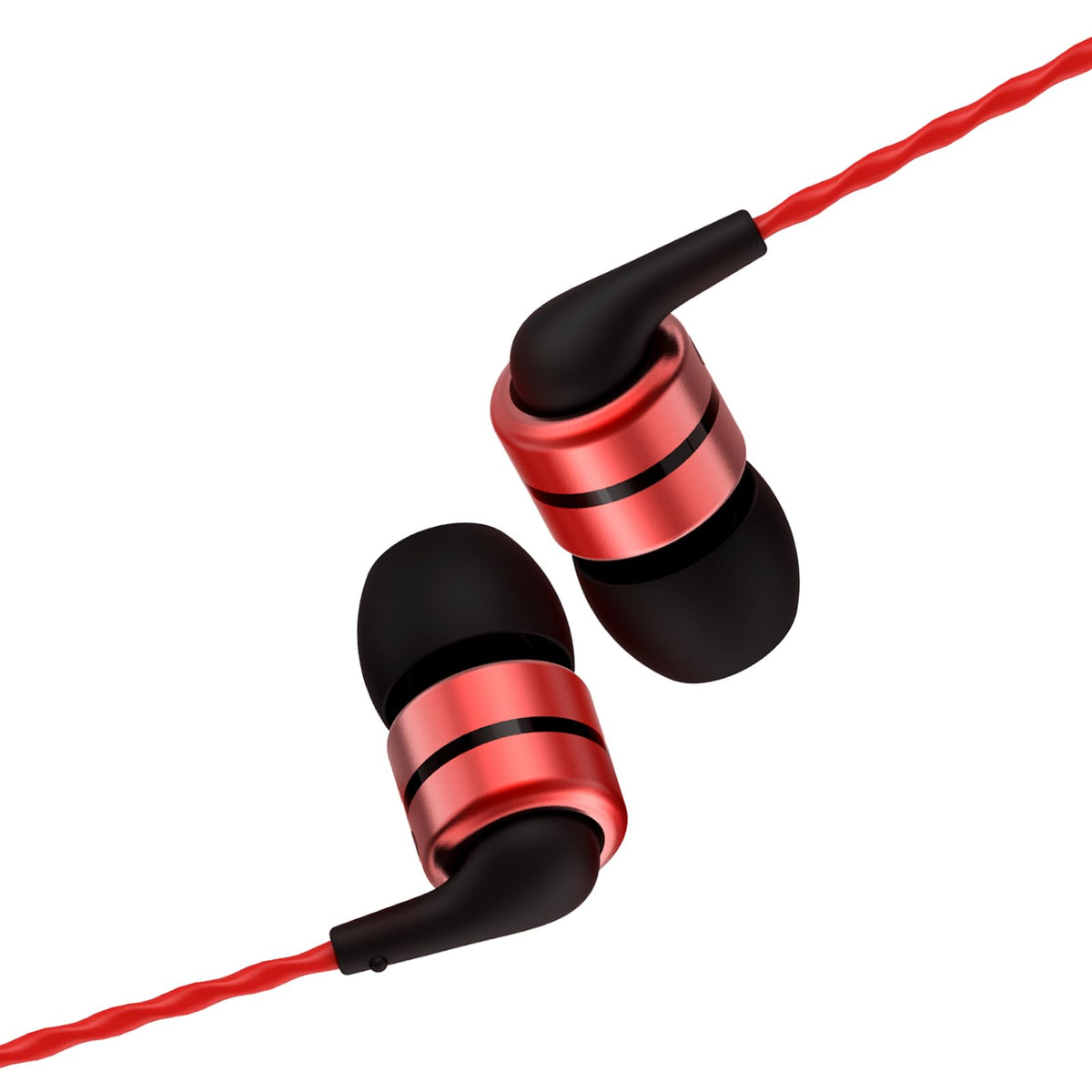 SoundMAGIC E80C front view showing earbud design and finish for durable listening