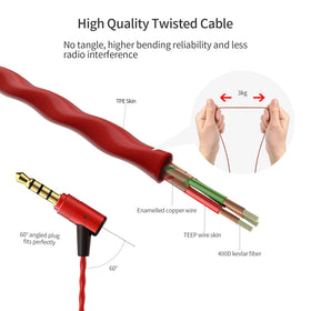 SoundMAGIC inline microphone and controls for clear calls and easy playback