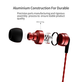 SoundMAGIC worn by user in urban setting for portable, immersive listening