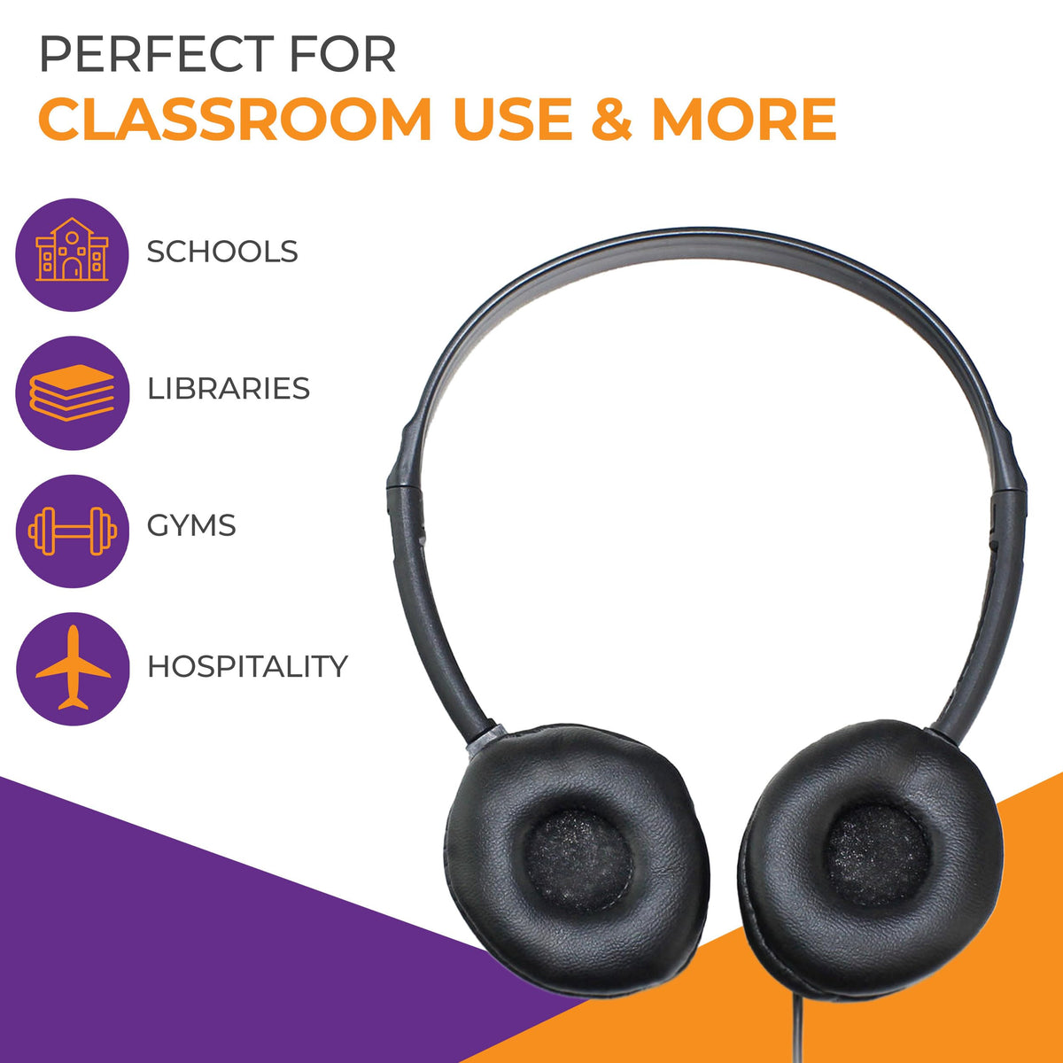 Soundnetic SN313 4.5-foot cord supports flexible classroom movement.